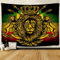 F-FUN SOUL Rasta Rastafarischer Wandteppich, 152,4 x 101,6 cm, weicher Flanell, Löwenkrone, Hippie-Kunst, Wandbehang für Wohnzimmer, Schlafzimmer, Dekoration, Banner GTZYFS952