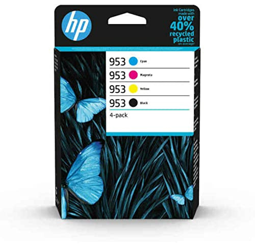 HP 953 Pack de 4 Cartouches d'encre Noir/Cyan/Magenta/Jaune authentiques