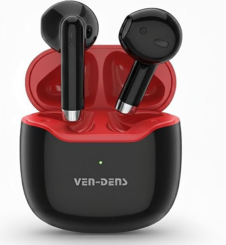 Earbuds For Motorola Moto G54/G53/G84/G23/G14/G34/G22/G60s/G60/G62/G50 | G50 5G/E20/G10/G20/G30 – Wireless Earbuds Bluetooth 5.4 Headphones with Mic, Noise Cancellation, Fast Charging (BLACK)