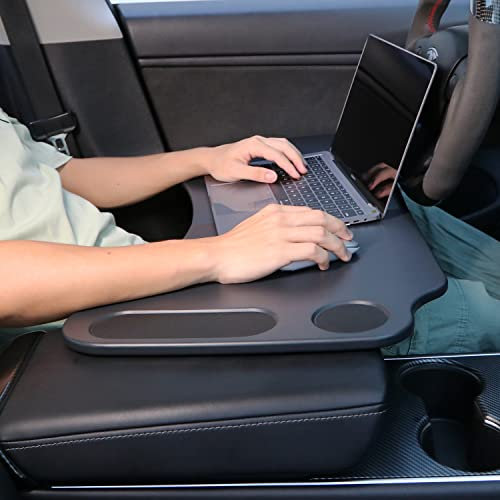 ThinSGO Tesla Model 3 Model Y Faltbarer Laptop-Arbeitstisch (Schwarz)