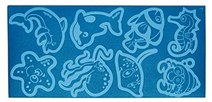ergobag Dekoratives Zubehör-Set, Unisex, Reflexie-Sticker Sea Creatures (mehrfarbig), Einheitsgröße