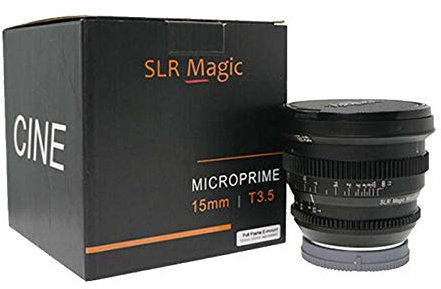 SLR Magic CINE - Obiettivo grandangolare T3.5, 15 mm, per fotocamera Fuji X