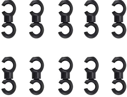 10 Stück S-Haken Clips Fahrradschnalle Fahrrad Kabel Clip Bremszug Schnalle Clips für Fahrrad Bremszug Schaltzug Seil Schnallen