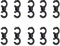 10 Stück S-Haken Clips Fahrradschnalle Fahrrad Kabel Clip Bremszug Schnalle Clips für Fahrrad Bremszug Schaltzug Seil Schnallen