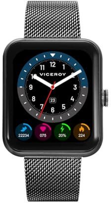 Pack Reloj Viceroy Smart Pro 3.0 Aluminio Gris Oscuro. Reloj Inteligente IP67. Smartwatch Unisex