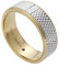 Fossil Ring Für Männer, Breite: 7.4mm Gold & Silber Edelstahlring, JF04195998