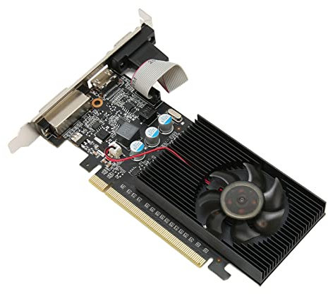 GDDR3-Spiele-Grafikkarte, 1 GB 64 Bit 589 MHz 1000 MHz 2560 X 1600 Computer-Grafikkarte, VGA-DVI-HDMI-Schnittstelle, für HD-Video-Office-Nutzung