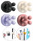 Defrko Silicone Toothbrush Holders - 4 Pcs Razor Hooks Adhesive Wall Mounted for Hanging Towel Key Plug Cable, Utility Decor Stick to Dorm Room Essentials Function for Kitchen Bathroom Home Office