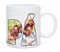 Made in Gift Taza Blanca de Cerámica con Asa 33cl Papá Personalizada con Diseño Collage de Letras con Fotos como Regalo Original para el Día del Padre Apta para Microondas y Lavavajillas