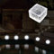 MEDOYOH 1er-Set Kaltweiß Licht Solar Glas Pflastersteine Außenleuchte, 7x7x5cm On/Off Lichtsensor Wegbeleuchtung Wasserdicht Bodenstrahler Solar für Patio Garten Hof Weg Terrasse
