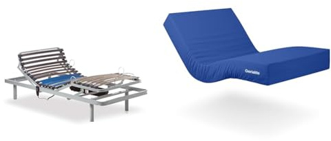 Gerialife - Seniorenbett elektrisch verstellbar, Pflegematratze mit Kaltschaumkern und wasserdichtem Bezug Visco Plus (80x200)