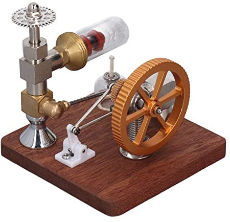 Hot Air Stirling Engine, Generatore di Corrente in Miniatura a Pistone Libero a Velocità Regolabile Generatore di Energia Elettrica Potenza di Vapore Fisica Scienza Laboratorio Strumento Per L'insegna