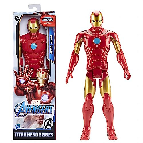 Marvl Avengers Action-Figur, Titan Hero Serie Marvl Action-Figur, inspiriert durch das Marvl Universum, Für Kinder ab 3 Jahren (Ironman)