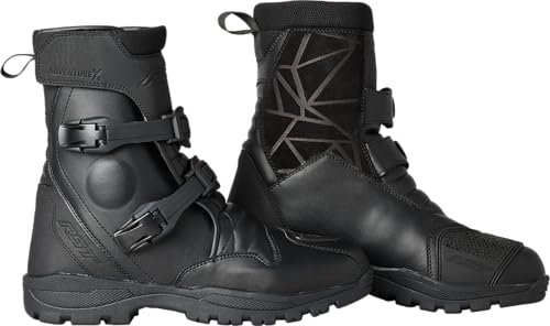 RST Adventure-x Mid WP-Stivali da Moto, Colore Nero, 42, Motocicletta Unisex-Adulto, EU