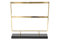 Schmuckständer 2-stöckiger Ohrring-Display-Halter, Metall, 2 Schichten, Schmuckaufbewahrung, Organizer, Marmor-Basis, Ständer, Baum, Ohrstecker-Regal, Geschenk for Frauen, Mädchen Schmuck Organizer (