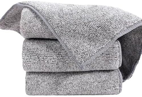 Shiny Wipes™ Bamboo Mikrofaser Reinigungstuch (Grau 3 Tücher,25 * 25CM)