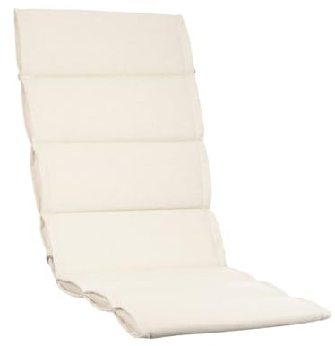 KETTtex EXKLUSIV Comfort Plus Auflage Hochlehner Creme I Gartenstuhl Polster 120x50x5/3cm I KTH1 Sitzauflage weich & robust I Stuhlauflage UV-beständig I Dessin 2334