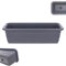 KADAX Jardinière de balcon en plastique résistant aux intempéries, jardinière de balustrade pour la culture de fleurs, d'herbes et de plantes (anthracite, 50 cm), K9975