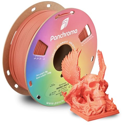 Polymaker Panchroma Marble Brick 1,75 mm 1 kg 3D-Druck-PLA-Filament, passend für die meisten FDM 3D-Drucker