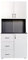 HTI living Küchenschrank Weiß/Grau Blanca Küchenbuffet Hochschrank