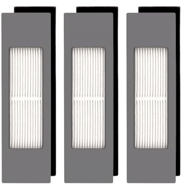 (3 Pièces) 950 Filtre HEPA Compatible Avec ECOVACS DEEBOT OZMO N10 N10 Plus T5 T8 T9 T8 AIVI Max 920 950 N5 N7 N8+ N8 Pro Plus DX55 DX93 DJ65, Pièces de Rechange Pour Filtre d'aspirateur