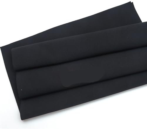 Tira de goma de neopreno Tela de neopreno compuesta for buceo, bricolaje, negro, 1mm de espesor, manualidades de retales, costura, bolsa de ropa, accesorios, suministros de materiales(45cm x 10cm)