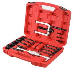 ATEdata 16 TLG Innenlager Abzieher Grundloch Lagerabzieher Werkzeug mit Gleithammer Satz 8-58mm für Auto LKW Motorrad