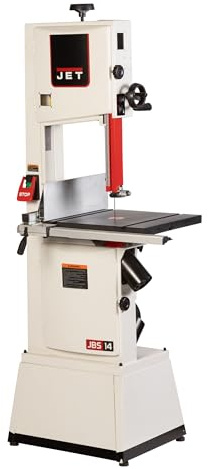 JET Black 14-Inch Woodworking Band Saw, 1.75 HP, 115/230V 1Ph (JWBS-14SFX-BLK)