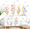 Decvictor Wandtattoo Skizze Rose Blume Wandsticker Weinlese Schwarz Einfache Linie Floral DIY Wandaufkleber Wohnzimmer Schlafzimmer Gang Büro Sofa Hintergrund Wanddeko (W140 * H89 cm)