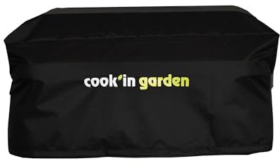 Cook'in Garden - Housse Barbecue & Plancha - Référence COV004 - Dimensions L70 x P60 x H30 cm - Imperméable et Déperlante - Protection UV8 de Qualité Supérieure