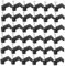 Gadpiparty 100pcs Half Clamps j Hooks Nails Support Clamps for Pipe Support Bracket Wire Tacks for Cables