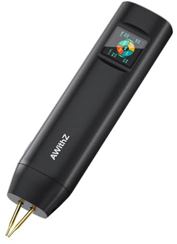 Battery Spot Welder, AWithZ Battery Welder H2 1.5'' LCD 99 Gear Adjustable Handheld Spot Welder,Auto and Manual Mode Mini Portable Spot Welder, Spot Welder for 18650 Battery