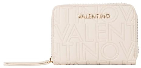 Valentino Porte-Monnaie Pansy Zip Around Wallet Ecru Beige