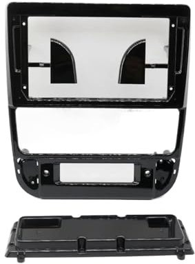 pour Peugeot 406 1999 2000 2001 2002 2003 2004 9 Pouces Autoradio Fascias Lecteur Stéréo 2 Din Unité Principale Panneau Tableau Bord Cadre Autoradio Cache Radio(Black Frame)