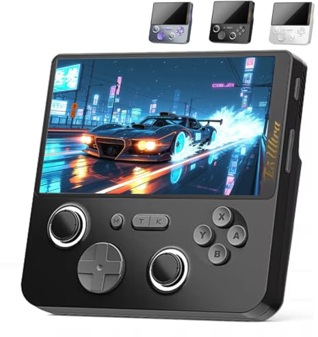 E5Ultra Handheld Spielkonsole, 5-Zoll-HD-IPS Touchscreen T620 Retro Videospielkonsolen mit 256GB TF-Karte, Android System Tragbare Handheld Konsolefür Online Kampfspiele
