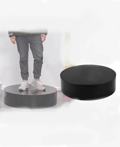 Generisch Runder Präsentationsständer – Schwarzer Zylindersockel für Hochzeitsdekoration, Sammlerstücke und Wohnaccessoires – 60 x 30 cm Sockel für Ladeneinrichtungen und Vitrinen