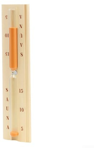 Sauna-Timer, 15 Minuten Holz-Sanduhr mit 5 & 10 Minuten Markierungen, 360° drehbar, Wandmontage für Badezimmer Dampfbad (Kiefer)