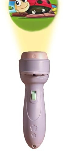Flashlight Projector for Kids - Storytelling Torch Toy for Bedtime Fun | ABS Body with Slide Image Discs, Portable Light Viewer for Bedroom Camping Party Favors