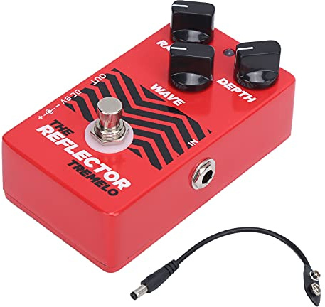 Mavaol Pedale per chitarra Effetto distorsione del circuito fotoelettrico Amplificatore valvolare vintage CP62 Effetti sonori vibrato balbettio di livello professionale per chitarr