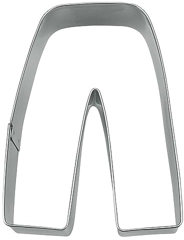Städter Ausstechform Skihose Edelstahl rostfrei spülmaschinengeeignet, Größe: 9 cm, 200517