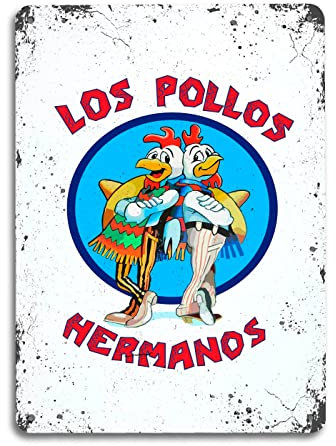Los Pollos Hermanos Breaking Bad A4 Retro Metall Art Wand Schild