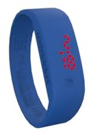 Montre Mixte Adulte too 2 late Digital - Affichage Analogique - Digital bracelet Silicone Bleu et Cadran LCD WTC LED BLUE ELEC