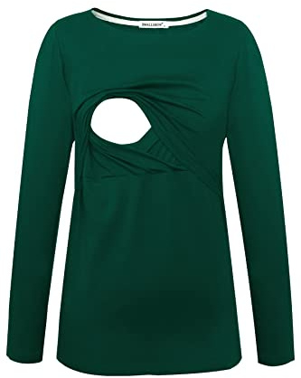 Smallshow Femmes Hauts d'allaitement à Manches Longues vêtements d'allaitement 3 Pack