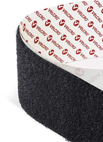 VELCRO Brand - Nastro di velcro autoadesivo, PS14, larghezza 30 mm, nero, .