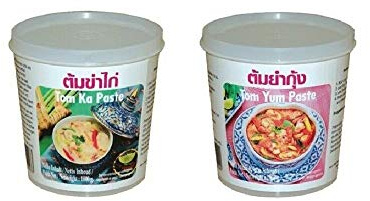 Pamai Pai® Set: 2 x 400g Lobo Pasten Tom Ka und Tom Yum Thai Suppe kochen Würzpaste