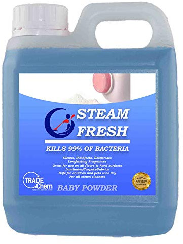 Steam Cleaning Detergent Solution Cleaner Fluid - Steam Fresh 1L Jerry (Baby Powder)