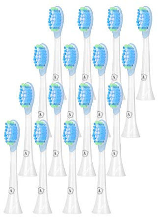 Aster Aufsteckbürsten Kompatibel mit Philips Sonicare Ersatzbürsten - Professionelle Elektrische Bürstenköpfe Classic Precision Clean Bürstenköpfe Fit Professional Care 16 Stück