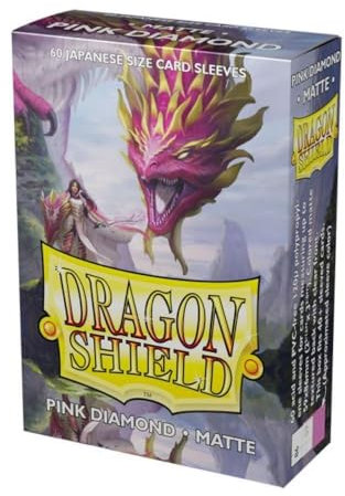 Dragon Shield - Matte Japanese Size Sleeves 60pk - Pink Diamond