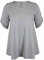 Purple Hanger New Womens Plus Size Stretch Fit Round Neck Plain Button Tops Ladies Three Quarter Turn Up Sleeve T-Shirt Top (16, Grey)