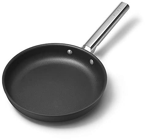 Smeg Cookware 50's Style Non-Stick Fry Pan, 10-Inches (Black)